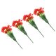 thumbnail image 2 of 1 Set 4PCS Simulados Violet Flowers Flor Arreglo Decoraciones Falsas Flores, 2 of 6