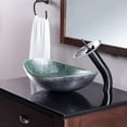 thumbnail image 2 of Miseno MSET70328031001-CH Painted Foil 21-1/2" Glass Vessel Bathroom Sink - Chrome, 2 of 7