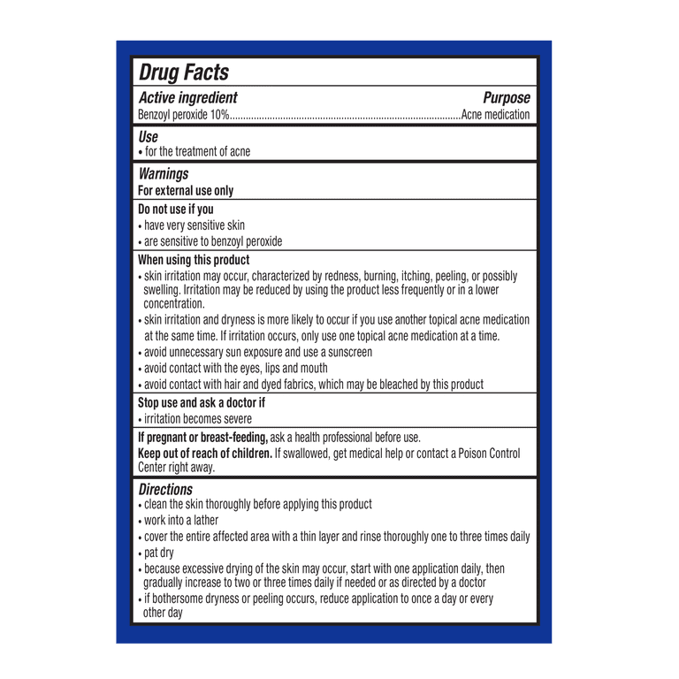 Benzoyl peroxide bar soap deals