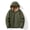 Army Green#1, variant on GaThRRgYP Mens Coats Big and Tall,Jackets for Women Winter,Men's Solid Color Fleece Long Sleeved Hooded Stand Up Collar Drawstring Zipper Pocket Jacket Black L