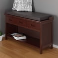 thumbnail image 3 of Winsome Boris Bench Seat Cushion, Espresso Finish, 3 of 7