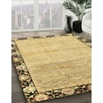 thumbnail image 2 of Ahgly Company Tapis Rond Abstrait Chrome Or Jaune, 5 Pieds Rond, 2 of 6
