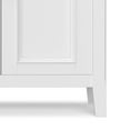 thumbnail image 3 of Simpli Home Amherst 32 inch Wide Solid Wood Transitional Low Storage Cabinet in White, 3 of 11