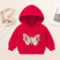 thumbnail image 2 of KPOPLK Hoodies for Toddler Boy Fall Graphic Embroidered Long Sleeve Pullover Sweatshirt Winter Kids Casual Clothes Red Size 2-3 Years, 2 of 7