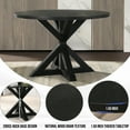 thumbnail image 4 of Roundhill Furniture Walton 5-Piece Round Cross-Buck Table with Side Chairs, 4 of 14
