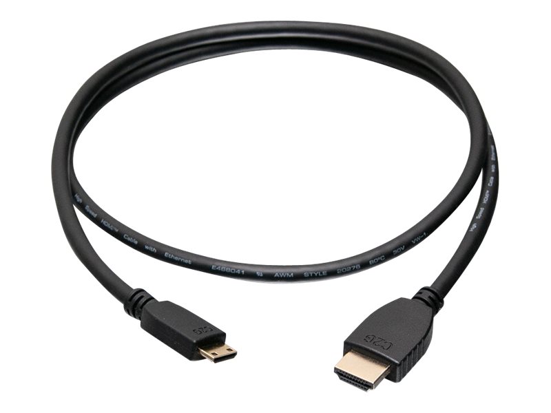 C2G 50620 4K UHD High Speed HDMI to Mini HDMI Cable (60Hz) with Ethernet for 4K Devices, Black (10 Feet, 3.04 Meters)