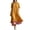 Yellow, variant on LEKWK Maxi Dresses for Women Color Block Short Sleeve Tiered Flowy Dress Ruffle Striped Hem A Line Sundress Summer Fashion Beach Vacation Outfits