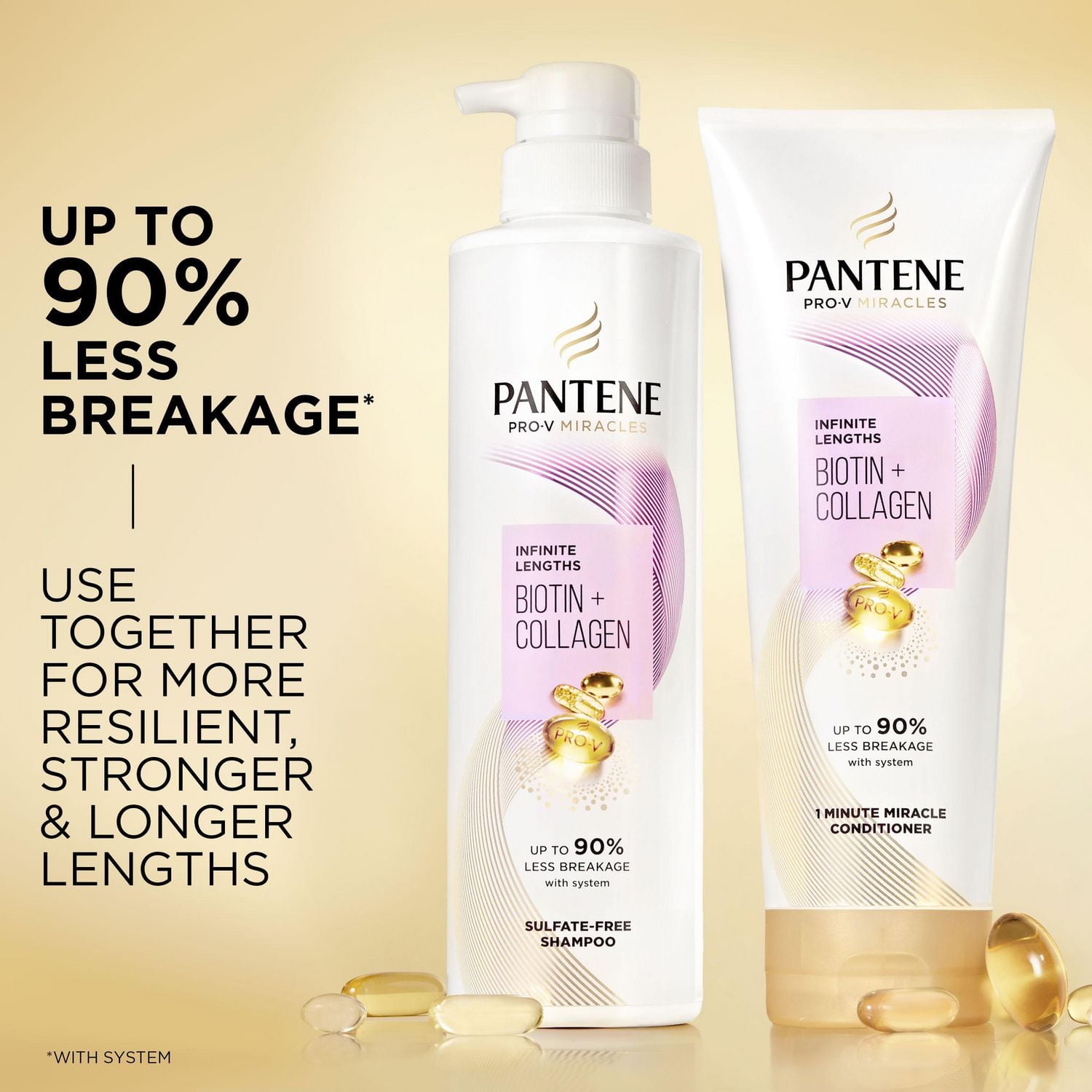Pantene Pro-V Miracles Infinite Lengths Biotin + Collagen 1 Minute Miracle Conditioner, 325ML