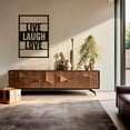 thumbnail image 5 of LaModaHome Live Laugh Love, Metal Wall Art for Cozy Home Decor, Inspirational Square Wall Sign - Modern Family Room, Positive LivingHome Decoration Gift -23.6"x33.1"/60x84cm, 5 of 5