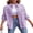 Purple, variant on Gupgi Women Denim Jackets Ripped Distressed Coat Solid Color Long Sleeve Button Down Boyfriend Jean Coat