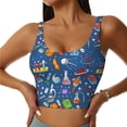 thumbnail image 2 of Picia Different Chemical Things Sports Bra for Women,Padded Strappy Sports Bras Medium Support Yoga Bra with Removable Cups,Running Yoga Bra-XX-Large, 2 of 9