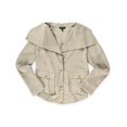 thumbnail image 1 of Apto. 9 Chaqueta de camisa plisada para mujer, marrón, pequeña, 1 of 2