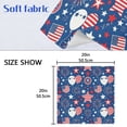 thumbnail image 4 of Iauyy Satin Napkins Set of 1- Patriotic Balloon Pattern DIY Printing Decoration Cloth Napkin- Easy Care for Home/Party, 4 of 8