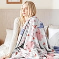 thumbnail image 5 of Flannel Fleece Twin Blanket, Soft Large Twin Blanket, Lightweight Cozy Plush Twin Blanket Fit Sofa Bed, 60"x80", Elephant, 5 of 7