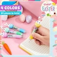 thumbnail image 4 of WUXIAB Adorable Themed Writing Pen,Festive Stationery Supply,Cute Ink Ballpoint,Daily Writing Accessory,4-in-1 Multicolor Kawaii Easter Ballpoint Pens 25 Pack,Cute Chicken Egg Gnome Shaped Stationery, 4 of 7