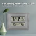 thumbnail image 4 of La Crosse Technology Atomic Digital Gray & Silver Contemporary Clock, 512-85937-Int, 4 of 8