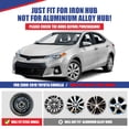 thumbnail image 2 of 4Pcs Set 16" Hubcap for 2014-2016 Toyota Corolla,Wheel Rim Cover with Decorative Screws,Compatible with Steel Wheels,Snap on Hub Caps Replacement,ABS&PC,Lacquer, 2 of 8