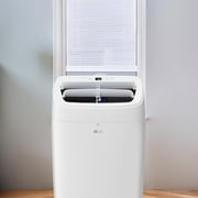 LG New 7,300 BTU 300 Sq Ft Smart Wi-Fi Enabled Portable Air Conditioner with Dehumidifier Function, White