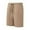 Khaki, variant on tarylea Plus Size Shorts for Men Drawstring Elastic Waist Solid Color Knee Length Shorts Casual Loose Summer Beach Shorts