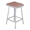 thumbnail image 1 of National Public Seating 6318 Steel Stool with 18" Square Hardboard Seat, Grey, 1 of 1
