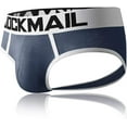 thumbnail image 5 of JOCKMAIL 4PCS/Pack Mens Briefs Open Back Bottomless Underwear Mens Assless Men's Boxer Briefs Trunk, 5 of 7