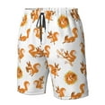 thumbnail image 5 of Naloa Squirrel Playing Men's Beach Shorts, Surfing shorts, Swim trunks, Quick Dry Swim Trunks for Surfing Beach Fun - Medium, 5 of 9
