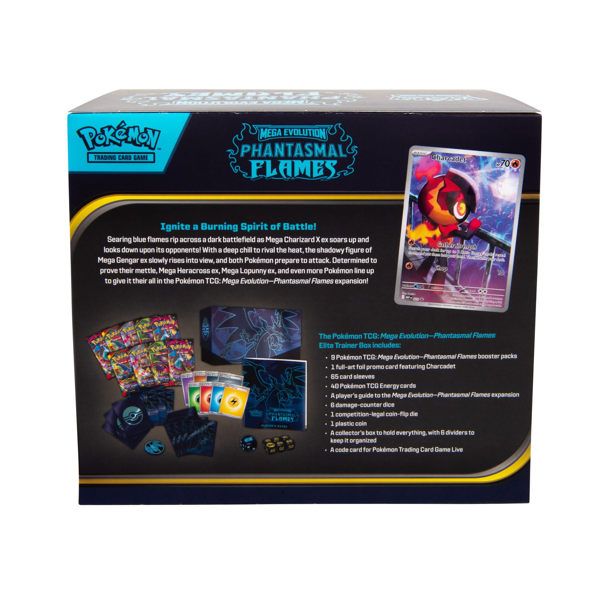 Pokemon Mega Evolution Phantasmal Flames Elite Trainer Box