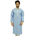 thumbnail image 1 of Atasi Ensemble Kurta Pyjama Classique pour Homme Chemise Longue en Coton Tenue Ethnique Décontractée-Xx-Grand, 1 of 7