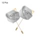 thumbnail image 3 of Ramilletes de Rosa Unique Bargains 12 Pcs Ceremonia de Boda Plateado Gris 2 pulgadas x 3.5 pulgadas, 3 of 5