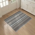 thumbnail image 3 of ODIKA Farmhouse With Bold Ticking Bands And Tonal Edge Trim Striped Flowing Dynamic Stain Resistant Flatwoven for Entryway, Kitchen, Mudroom, 3 of 7