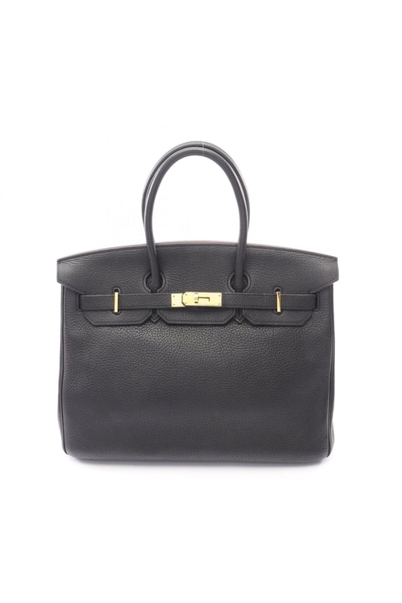 Pre-Owned Hermes Birkin 35 Handbag, Leather, Togo Women's, Black