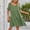 Army Green, variant on Voncos Summer Dresses for Women Casual Pleated A-line Dress Boho Beach Sundress Mother's Day Gift