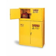 Eagle 30 Gallon Yellow One Shelf With One Door Self-Closing Flammable Safety Storage Cabinet