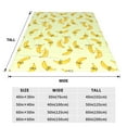 thumbnail image 3 of Balery Bananas Manta de Felpa Suave y Acogedora – Cobija de Franela Aterciopelada para Cama, Lavable y Cálida para Sofá, Mascotas, Transpirable-60"x50", 3 of 7