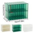 thumbnail image 2 of Acrylic Marker Storage Rack, Double Layer Organizer for Markers, Pens and Pencils, Stackable Desktop Art Supply Holder Clear2, 2 of 7