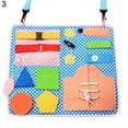 thumbnail image 2 of Gwong Juguete Tablero ocupado Percepción de color Hand-On Learning Plazo Zip botón con cordones Lace Up Montessory Toy para preescolar Gwong 30012297, 2 of 6