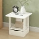 thumbnail image 1 of Mesita de noche moderna y compacta con cajón | Mesita de noche multifuncional para dormitorio y sala de estar | Mueble de almacenamiento de pizarra blanca o amarilla, 1 of 6