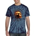thumbnail image 2 of Wild Bobby, Firey Flaming Skull, Pop Culture, Tie-Dye Tees, Spiral Navy, Medium, 2 of 3