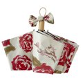 thumbnail image 1 of enjoywould Parapluie Pliant Compact de Voyage Protection UV Coupe-Vent Motif Rose Rétro Parapluie pour Extérieur, 1 of 8