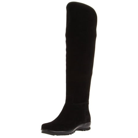 La Canadienne Women's Tasha Black Suede Riding Boots 5M