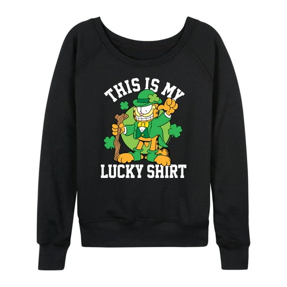 Garfield - This Is My Lucky Shirt - Women's Lightweight French Terry Long Sleeve Shirt