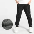 thumbnail image 3 of GBSYEWXS Pants For Little Boys Child Size 7-8 Years Slim-Leg Casual Fashion Comfortable Elastic Waist Black Trousers, 3 of 6