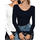 thumbnail image 1 of Set 2 Blusas Mujer Manga Larga Interior Térmico Invierno Dama, 1 of 9
