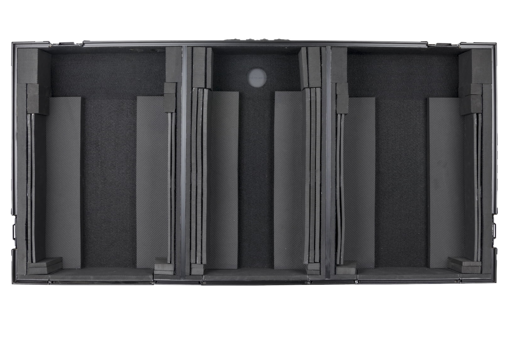 Odyssey FZ10CDJWXDBL Extra Deep 10 Format DJ Mixer and Two Large Format Media Players Coffin Flight Case - Black