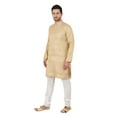 thumbnail image 2 of eloria Men's Tunic Jacquard Kurta Pajama Indian Traditional Suit Wedding Party Dress Set Party Wear Apparel, 2 of 6