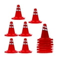 thumbnail image 4 of Traffic Roadblocks Set with 12pcs Red Plastic Cones for Decoration and Simulation Scene Model, 4 of 6