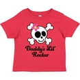 thumbnail image 3 of Inktastic Daddy's Little Rocker Skull Girls Toddler T-Shirt, 3 of 5