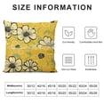 thumbnail image 5 of SHANXI Summer Pillow Covers Watercolor Throw Pillow Case Bloom Summer Yellow Decorative Cushion Cover 12x12in, 5 of 5