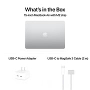 Restored Apple MacBook Air (15-inch) Laptop with Apple M2 Chip with 8-core CPU and 10-core GPU, 256GB - Silver