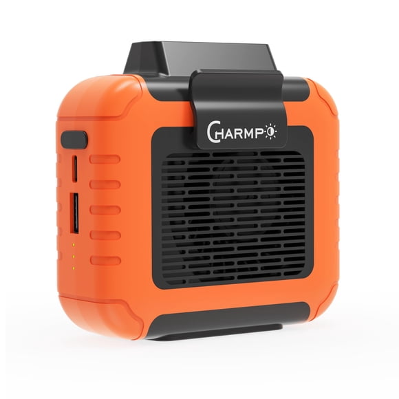 Ventilador de cintura CHARMP portátil con batería de 6000 mAh, 16 horas de funcionamiento